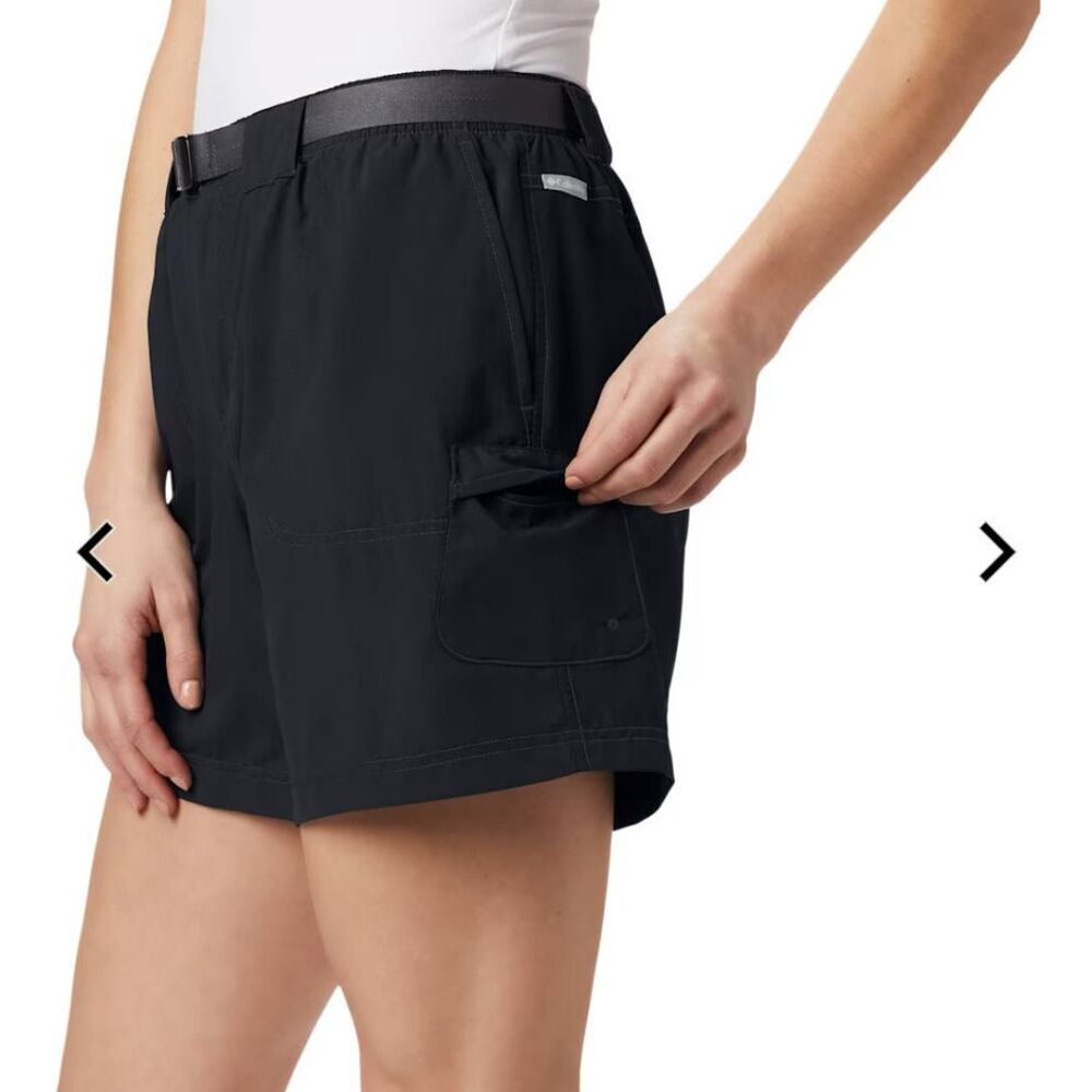 Columbia Sandy River Cargo Shorts Women's XL Black Quick Dry Nylon - Picture 4 of 15